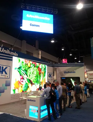 Unilumin features seamless 4K UHD LED video wall at InfoComm14