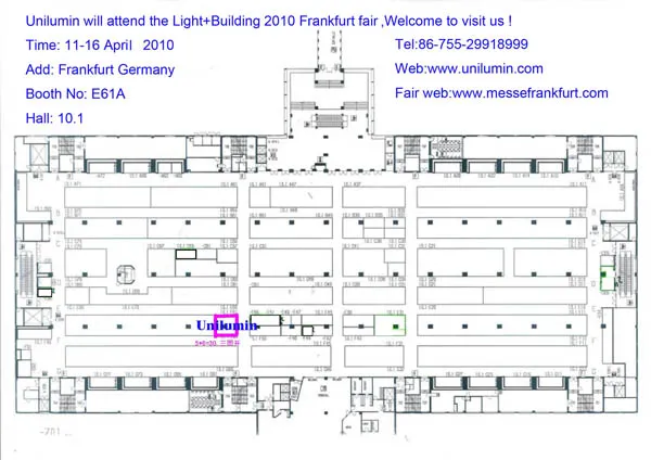 Unilumin will attend Light+Building Frankfurt Fair 2010