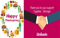 Unilumin wishes happy Thanksgiving to all