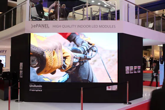 eyevis, strategic partner of Unilumin, launches ePanel at ISE 2016