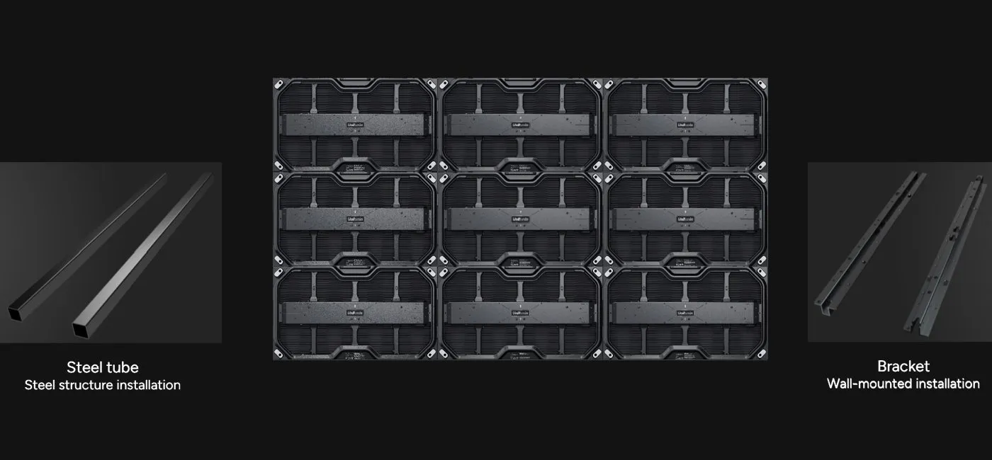 Flexible application - installed front and rear, in various forms