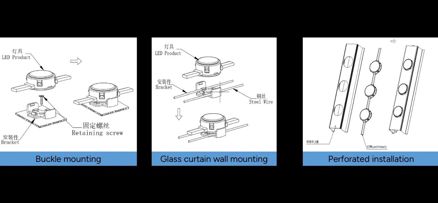 Diversified installation solutions, without affecting the appearance of the building
