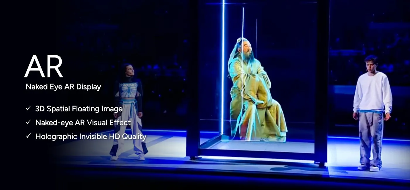 Naked-eye AR Visual Effect, Space Floating Image